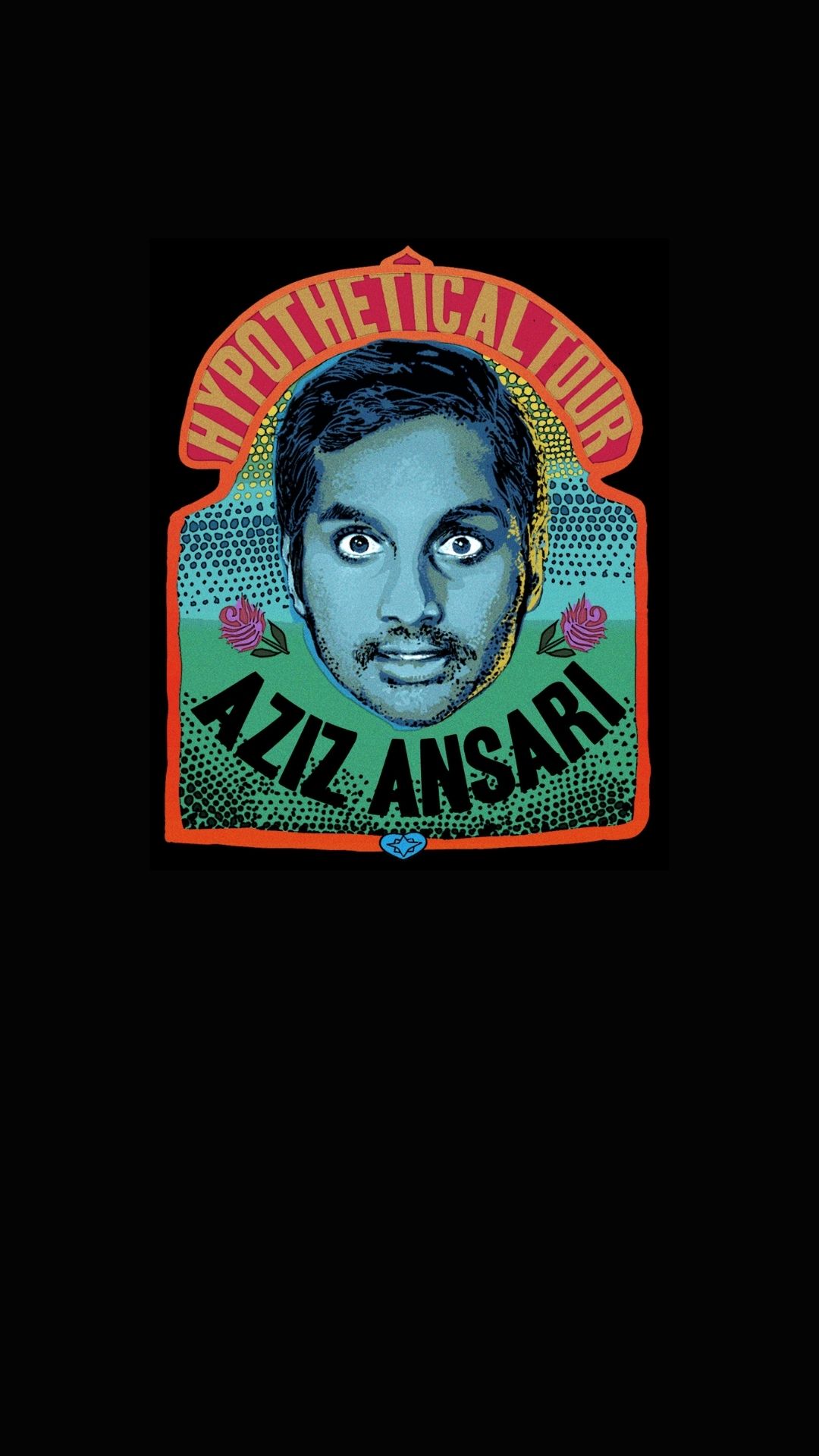 Aziz Ansari featured in a promotional poster for his event.
